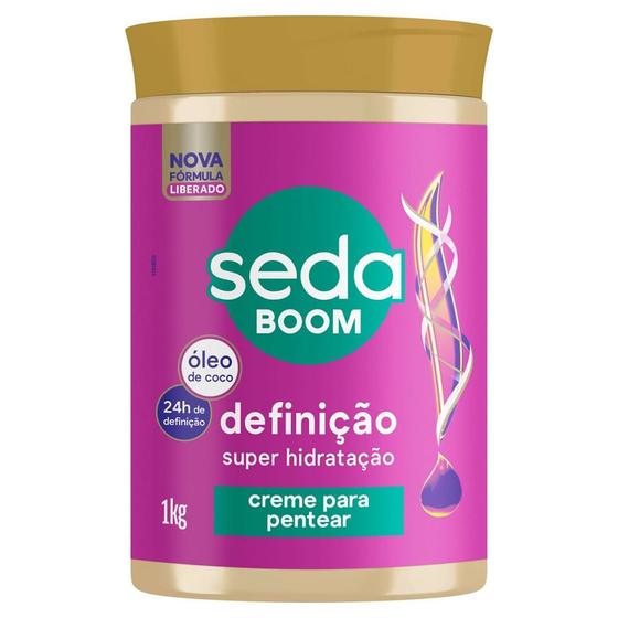 Imagem de Creme Pentear Seda Boom Definição Óleo de Coco 1KG