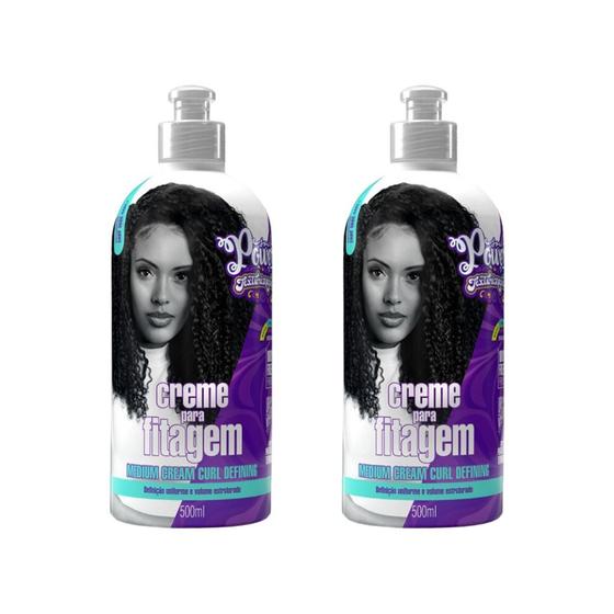 Imagem de Creme Pentear Soul Power Text 500ml Fitagem - Kit C/ 2un