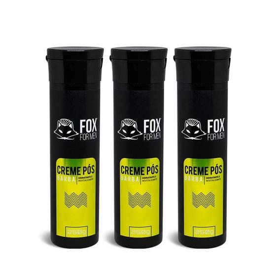 Imagem de CREME POS BARBA 250G - FOX FOR MEN - 3 Unidades