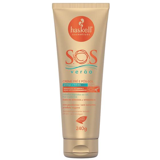 Imagem de Creme Pré e Pós Sol S.O.S Verão Haskell 240g