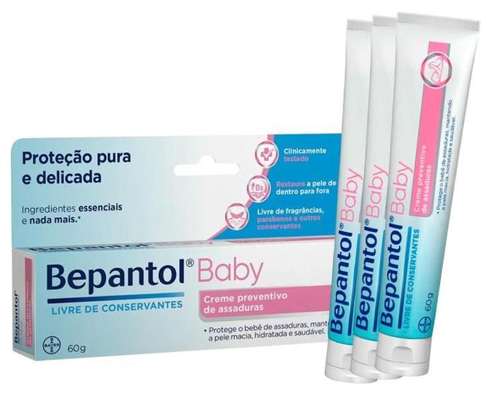 Imagem de Creme Preventivo De Assaduras Bepantol Baby 60g KIT C/3 UN