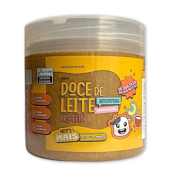 Imagem de Creme Proteico 200g Mix Nuts Pasta de Amendoim Nutts Mais - Doce de Leite