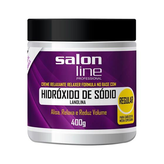 Imagem de Creme Relaxante Hidróxido de Sódio Regular 400g - Salon Line