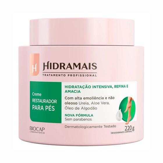 Creme Restaurador Para Os Pés Hidramais 220g - Hidratante para os Pés ...