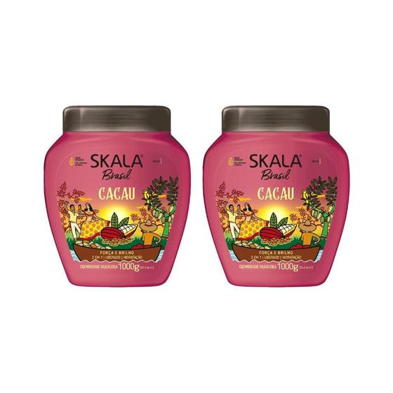 Imagem de Creme Skala 1Kg 2Em1 Cacau - Kit Com 2Un