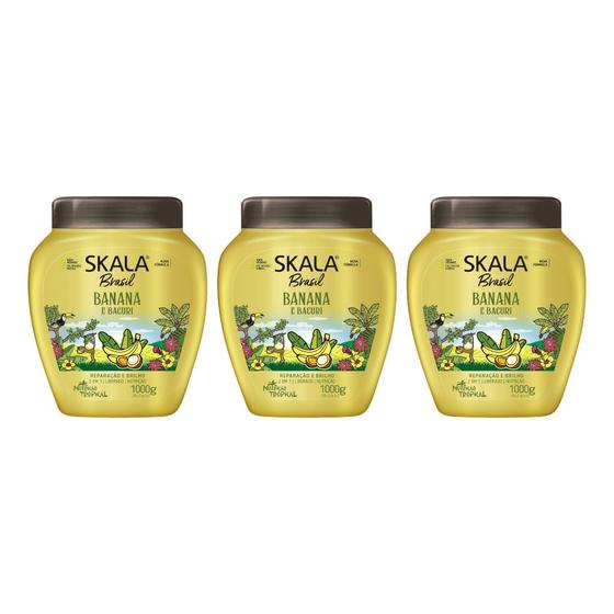 Imagem de Creme Skala 1kg Banana e Bacuri-Kit C/3un