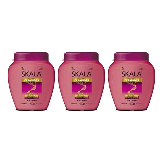 Imagem de Creme Skala 1Kg Ceramidas-Kit C/3Un