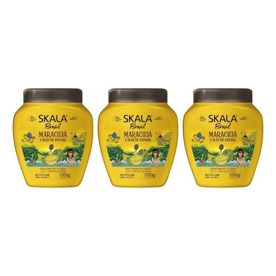 Imagem de Creme Skala 1Kg Maracuja E Patauá-Kit C/3Un