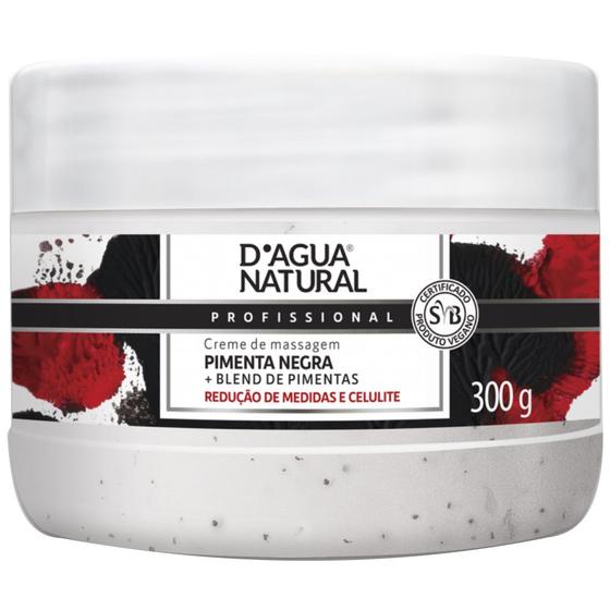 Imagem de CREME TERMOATIVO OLEO DE PIMENTA NEGRA 300G D'agua natural