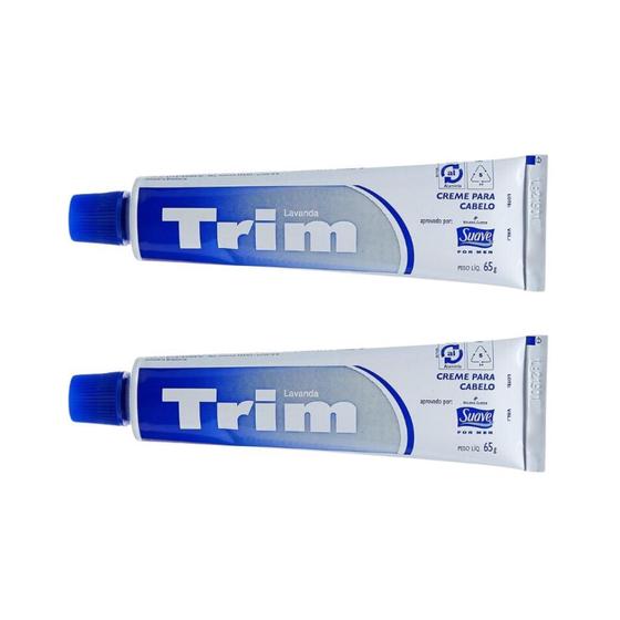 Imagem de Creme Trim Para Cabelo 65G - Kit Com 2Un