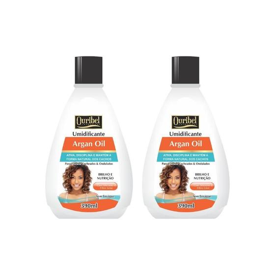 Imagem de Creme Umidificante Ouribel Argan 390Ml - Kit Com 2Un