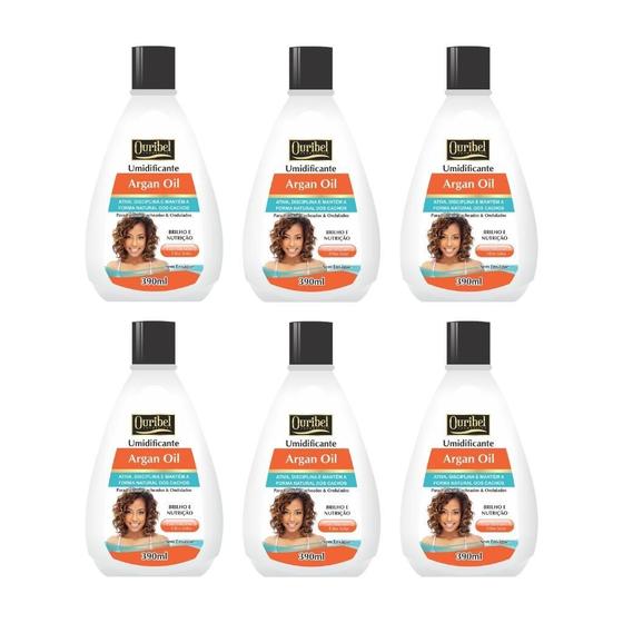 Imagem de Creme Umidificante Ouribel Argan 390Ml - Kit Com 6Un