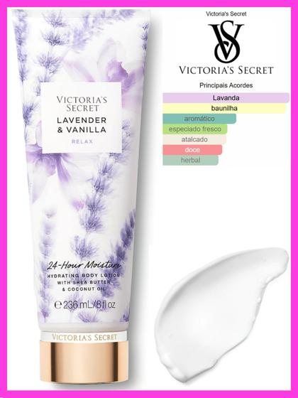 Imagem de Creme Victorias Secret Lavander & Vanilla Relax Hidratante Corporal 236ml  Original