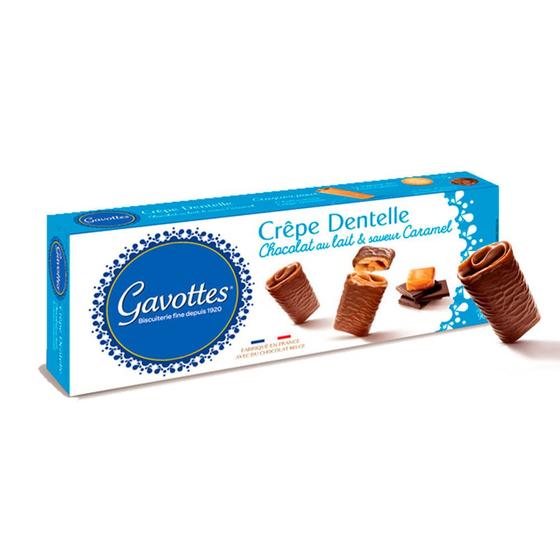 Imagem de Crêpe Dentelle Com Caramelo Coberto de Chocolate ao Leite Gavottes 90g