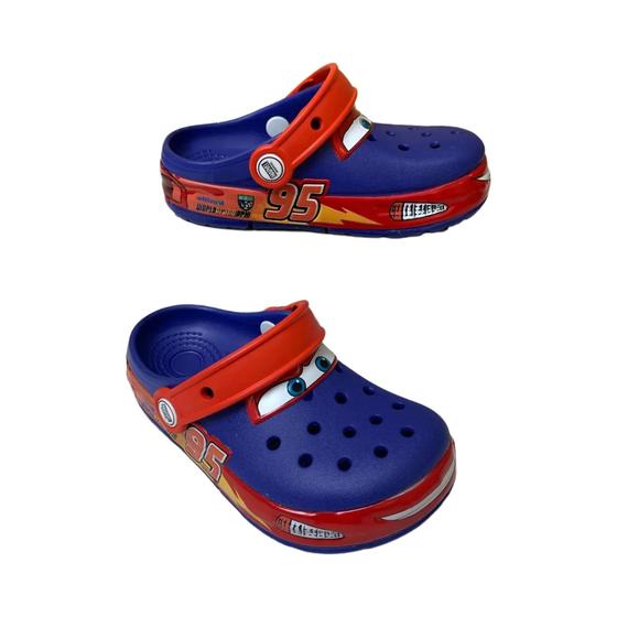 Crianças À Prova D'água LED Lightning McQueen Sandálias Disney