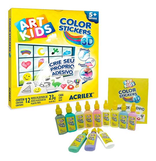 Imagem de Crie Seu Adesivo - Adesivos Color Stickers Artkids Acrilex