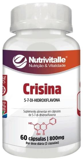 Imagem de Crisina 800Mg 60 Capsulas Nutrivitalle