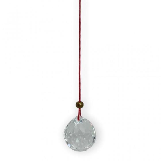 Imagem de Cristal Multifacetado Feng Shui Com Cordão- Escolha A Cor