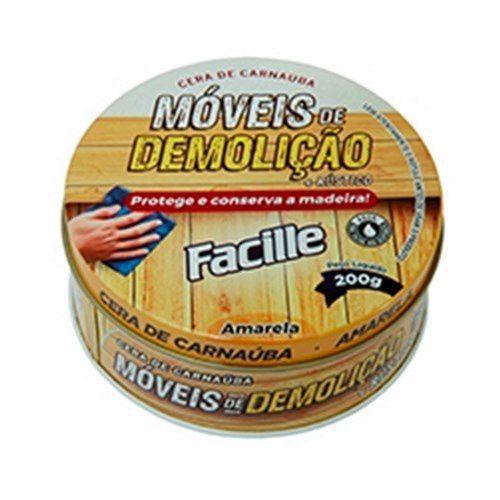 Imagem de Crivialli Cera Para Moveis de Madeira ou Moveis de Demolição Amarela 200 Gr Kit 02 und