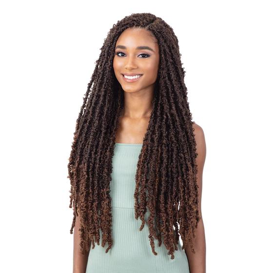 Imagem de Crochet Braids FreeTress Butterfly Loc - Pacote com 3 Cores 1B