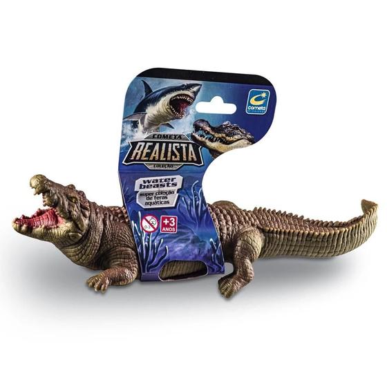 Imagem de Crocodilo de Brinquedo Jacaré Super Realista - Cometa