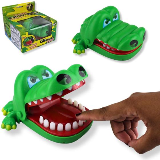 Imagem de Crocodilo Grande Morde Dedo Brinquedo Jogo  Dentista Jacaré 15,7 Cm