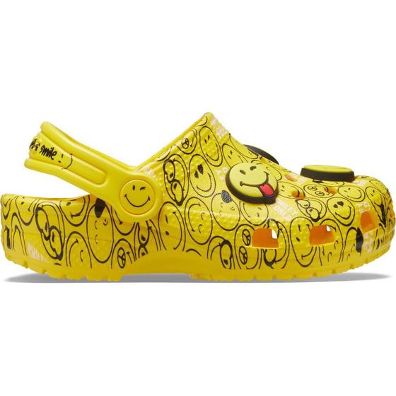 Imagem de Crocs classic smiley clog k white/multi