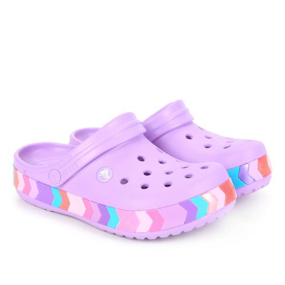 Imagem de Crocs Infantil Crocband Chevron Beaded Clog K Feminina