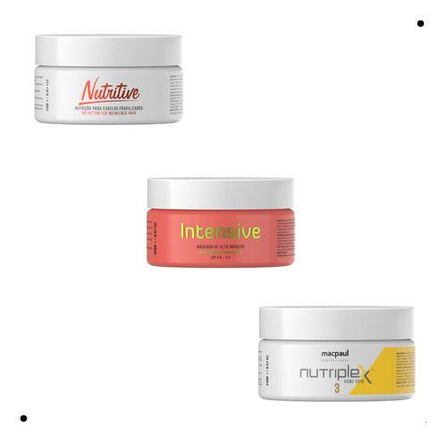 Imagem de Cronograma Capilar Macpaul Nutriplex, Intensive E Nutritive