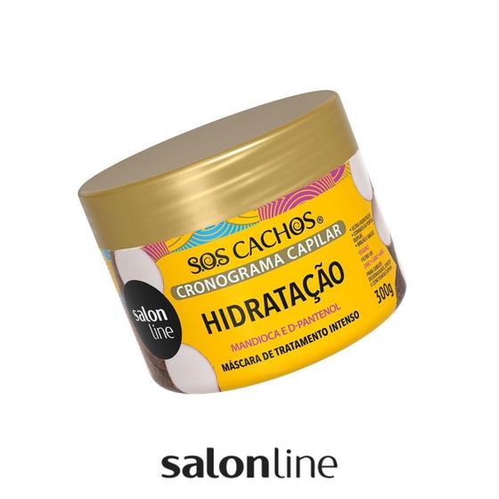 Cronograma Capilar Mascara De Hidratacao Mandioca E D Pantenol Sos Cachos 300g Salon Line Cuidados Com O Cabelo Magazine Luiza