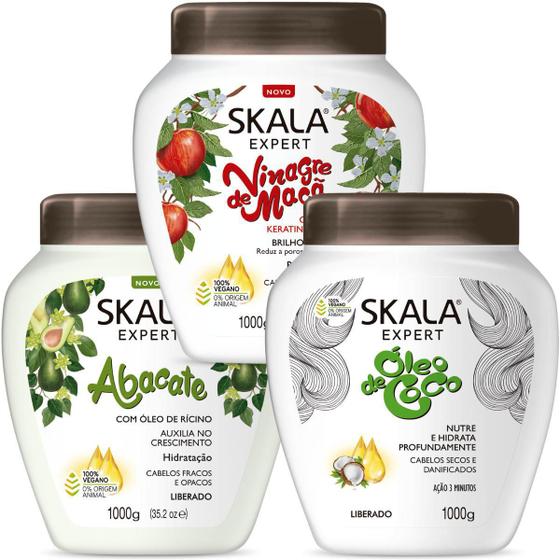 Cronograma Capilar Skala Reconstrução Hidratação Nutrição - Skala ...