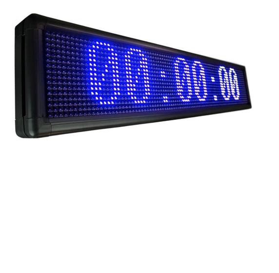 Imagem de Cronômetro De Led Relógio E Letreiro 1m x 20cm Outdoor Dupla Face