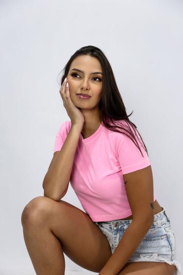 Imagem de Cropped 100% Algodão Premium Blusa Feminina