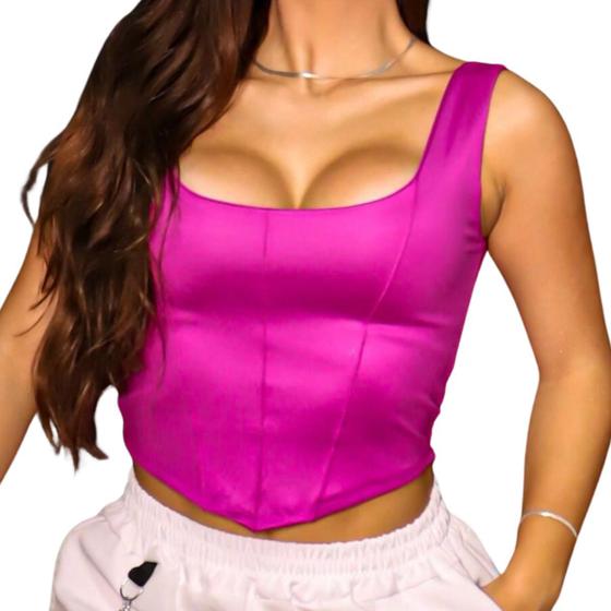 Imagem de Cropped Cintilante em V com Alças Dazy
