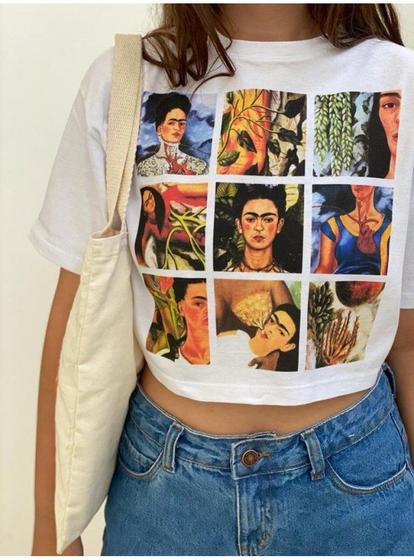 Imagem de Cropped Comfy Artes Frida