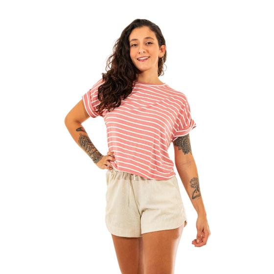 Imagem de Cropped Estampado Feminino Larguinho Viscolycra Verão