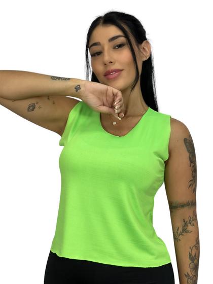 Imagem de Cropped Feminino Camiseta Lisa TB moda fitnees