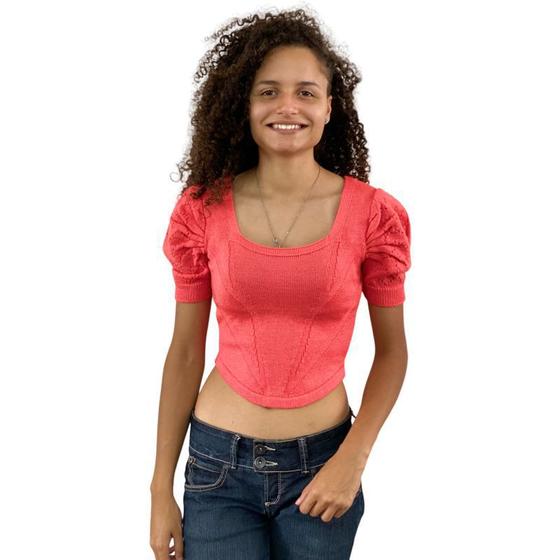 Imagem de Cropped Feminino Tricot Modal Canelado Regatinha Tendencia26