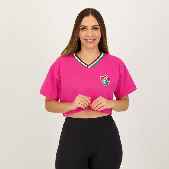 Imagem de Cropped Fluminense Scant Feminino Rosa