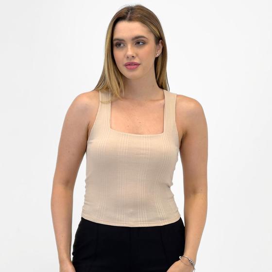 Imagem de Cropped Formitz Canelado Regata Feminino