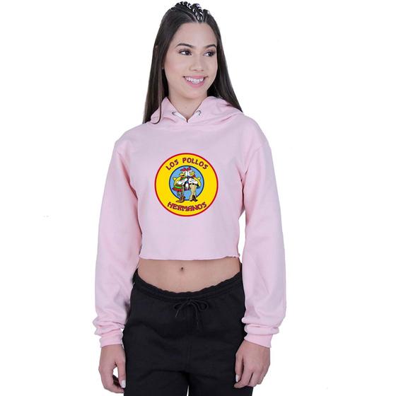 Imagem de Cropped Moletom Feminino Los Pollos Hermanos Breaking Bad