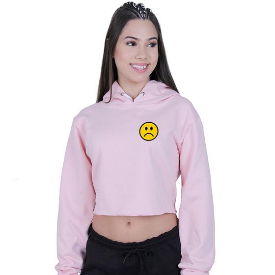 Blusa Cropped Casaco Moletom Feminino Tumblr Blusa De Frio
