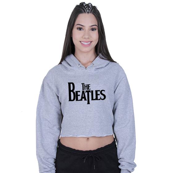 Imagem de Cropped Moletom Feminino The Beatles Banda Rock