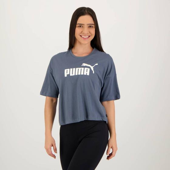 Imagem de Cropped Puma ESS Logo Feminina Azul