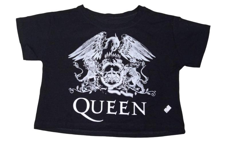 Imagem de Cropped Queen Logo Baby Look Blusinha Feminina Rock SF362 BRC