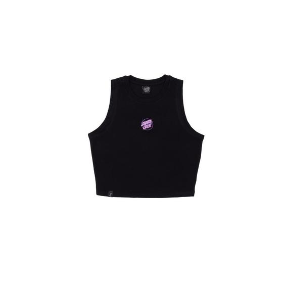 Imagem de Cropped Santa Cruz 52335071 Partial Dot Embroidery Tank - Preto