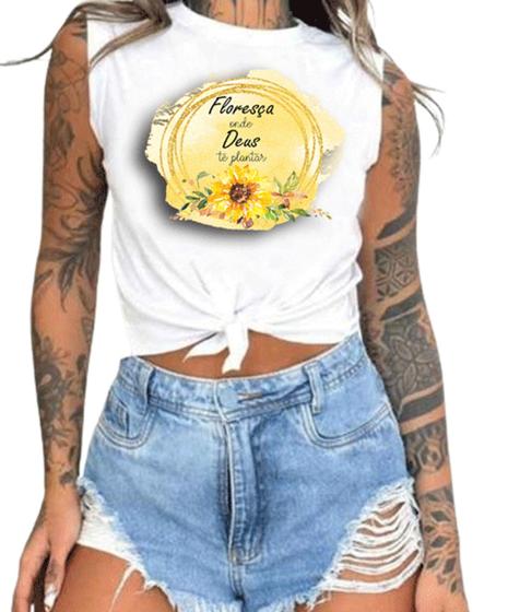 Imagem de Cropped T-Shirts Feminino Estampado - Cristã- Várias Estampas 13