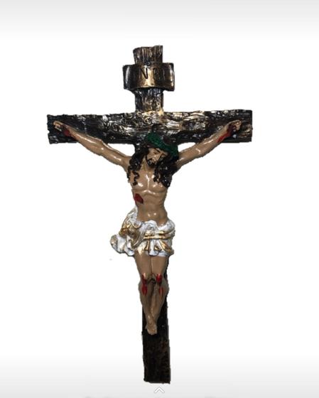 Imagem de Crucifixo De Parede Resina Linha Clássica 24,5 Cm