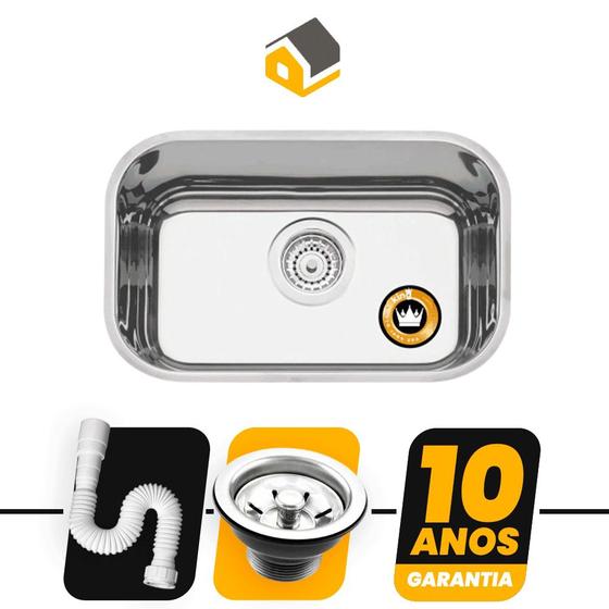 Cuba Aço Inox 304 American Steel N1-19 Funda 47x30x19 Menor preço em Cuba Aço Inox 304 American Steel N1-19 Funda 47x30x19