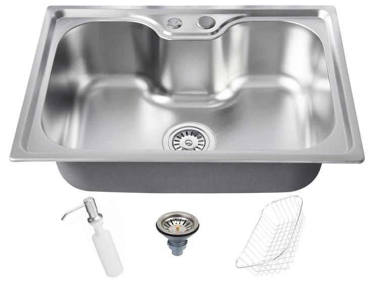 Imagem de Cuba Cozinha Gourmet Aço Inox Luxo C/ Acessórios 60 X 42 Cm Brinovar